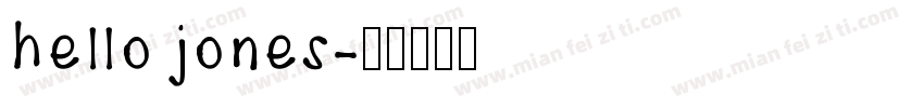 hello jones字体转换
